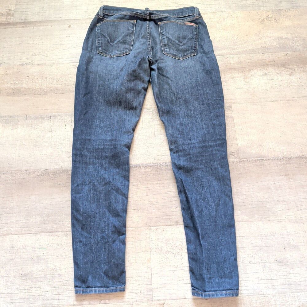 Hudson Jeans Womens Size 27 Blue Skinny Denim Dark Wash Stretch Pants
